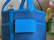 Hermes Picotin Cargo light blue grained leather 18 - 3