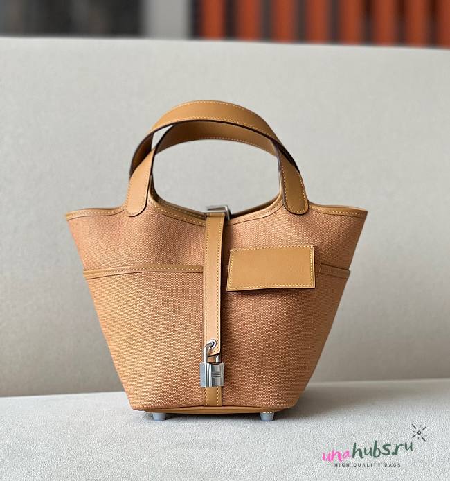 Hermes Picotin Cargo brown grained leather 18 - 1