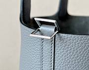 Hermes Picotin gray grained leather 18 - 2