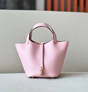 Hermes Picotin pink grained leather 18 - 1