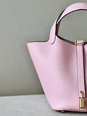 Hermes Picotin pink grained leather 18 - 2