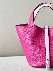 Hermes Picotin hot pink grained leather 18 - 4