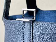 Hermes Picotin blue grained leather 18 USD - 5