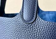 Hermes Picotin blue grained leather 18 USD - 4