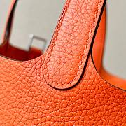 Hermes Picotin pure orange grained leather 18 - 2