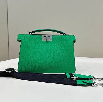 Fendi Peekaboo IseeU Xcross Green Leather Bag