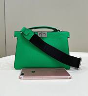 Fendi Peekaboo IseeU Xcross Green Leather Bag - 3