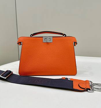 Fendi Peekaboo IseeU Xcross Orange Leather Bag