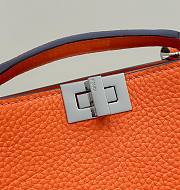 Fendi Peekaboo IseeU Xcross Orange Leather Bag - 2