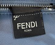 Fendi Peekaboo Mini Cuir Blanc Blue Bag - 4