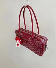 Goyard Saint Martin Bag Red Coated Canvas Bag - 6