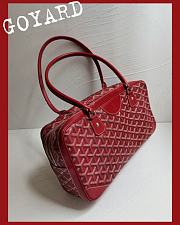 Goyard Saint Martin Bag Red Coated Canvas Bag - 4