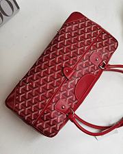 Goyard Saint Martin Bag Red Coated Canvas Bag - 3