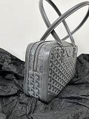 Goyard Saint Martin Bag Gray Coated Canvas Bag - 6