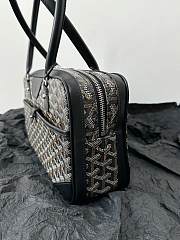 Goyard Saint Martin Bag Gray Coated Canvas Bag - 5