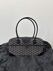 Goyard Saint Martin Bag Gray Coated Canvas Bag - 4