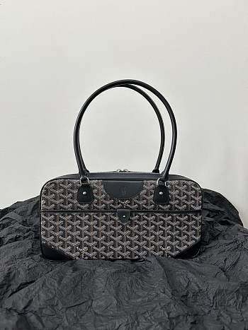 Goyard Saint Martin Bag Black Coated Canvas Bag