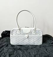 Goyard Saint Martin Bag White Coated Canvas Bag - 1