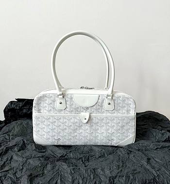 Goyard Saint Martin Bag White Coated Canvas Bag