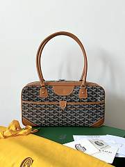 Goyard Saint Martin Bag Brown Coated Canvas Bag - 1