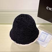 Chanel black knitted bucket hat - 3