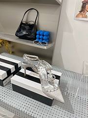 Valentino garavani silver sequin rockstud heels  - 3