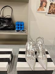 Valentino garavani silver sequin rockstud heels  - 4