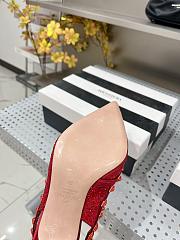 Valentino garavani red sequin rockstud heels - 5