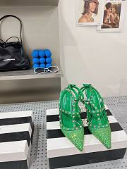 Valentino garavani green sequin rockstud heels - 3