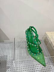 Valentino garavani green sequin rockstud heels - 2