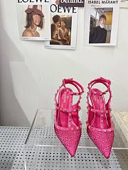 Valentino garavani pink sequin rockstud heels - 4