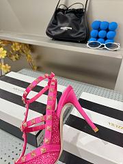 Valentino garavani pink sequin rockstud heels - 3