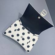 Balenciaga Polka Dot Small Hourglass White Top Handle Bag - 6