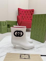 Gucci gene ankle white boots - 4