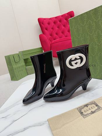 Gucci gene ankle black boots
