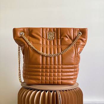 Burberry Lola brown bucket tote bag