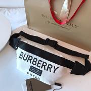 Burberry white logo printed belt bag - 1