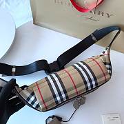 Burberry black logo printed belt bag - 6