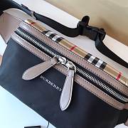 Burberry black logo printed belt bag - 2