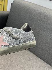 Golden Goose GGDB silver pink star sneakers - 2