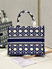 Dior medium blue caro embroidery bag - 2