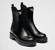 Prada brushed leather booties - 1