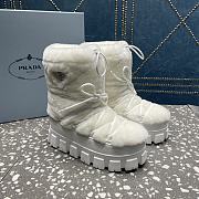 Prada White Fur Doposci Boots - 3