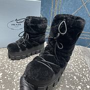 Prada Black Fur Doposci Boots - 6