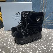 Prada Black Fur Doposci Boots - 4