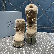 Prada Beige Fur Doposci Boots - 5