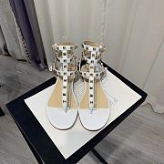 Valentino white sandals  - 5