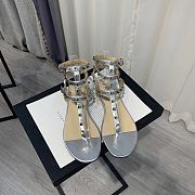 Valentino silver sandals - 6