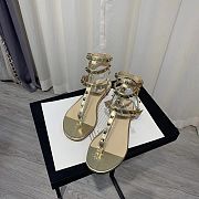 Valentino golden sandals - 1