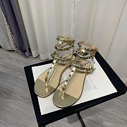 Valentino golden sandals - 5